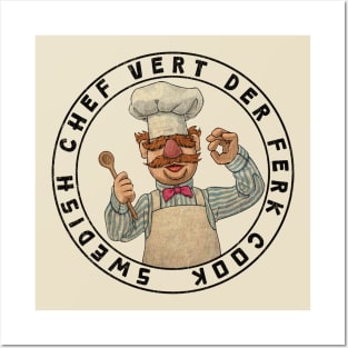 Vert Der Ferk the swedish chef Retro Vintage Posters and Art